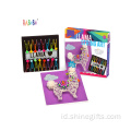 Kit seni string pendidikan kerajinan busa untuk anak -anak